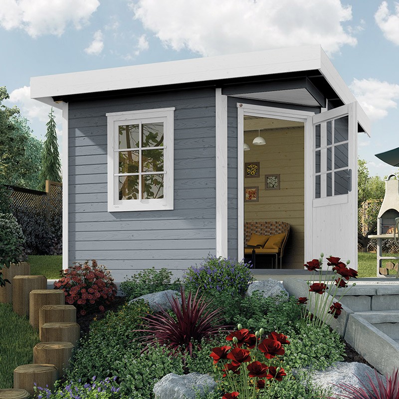 WEKA - Design 213+ - Grigio - 2,98 x 2,98 x 2,59 m