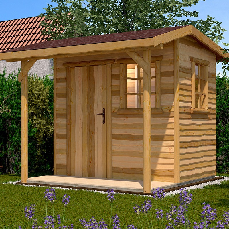 WEKA - Casetta da giardino 820 - Aspect Brut - 1,80 x 2,40 x 2,50 m