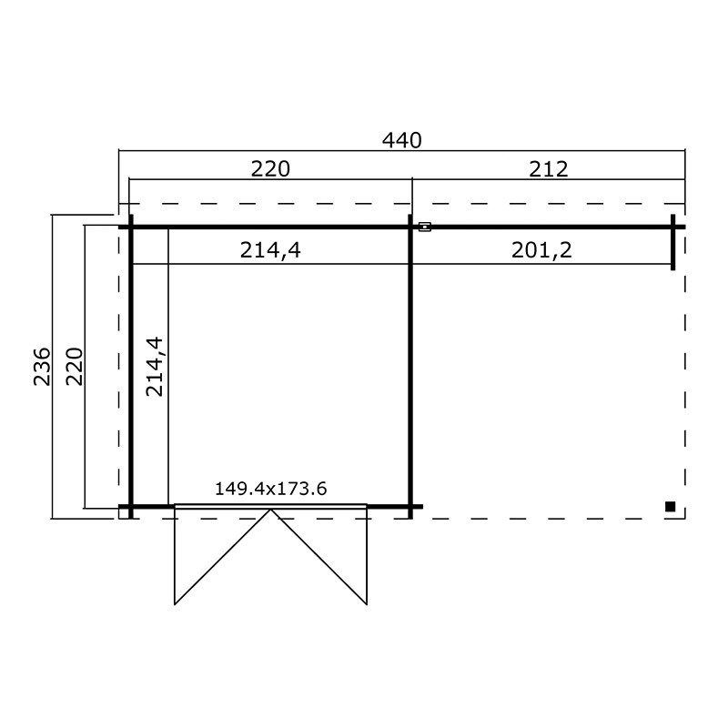 SOPHY NATURAL SHELTER 4.60 + 4.31M2