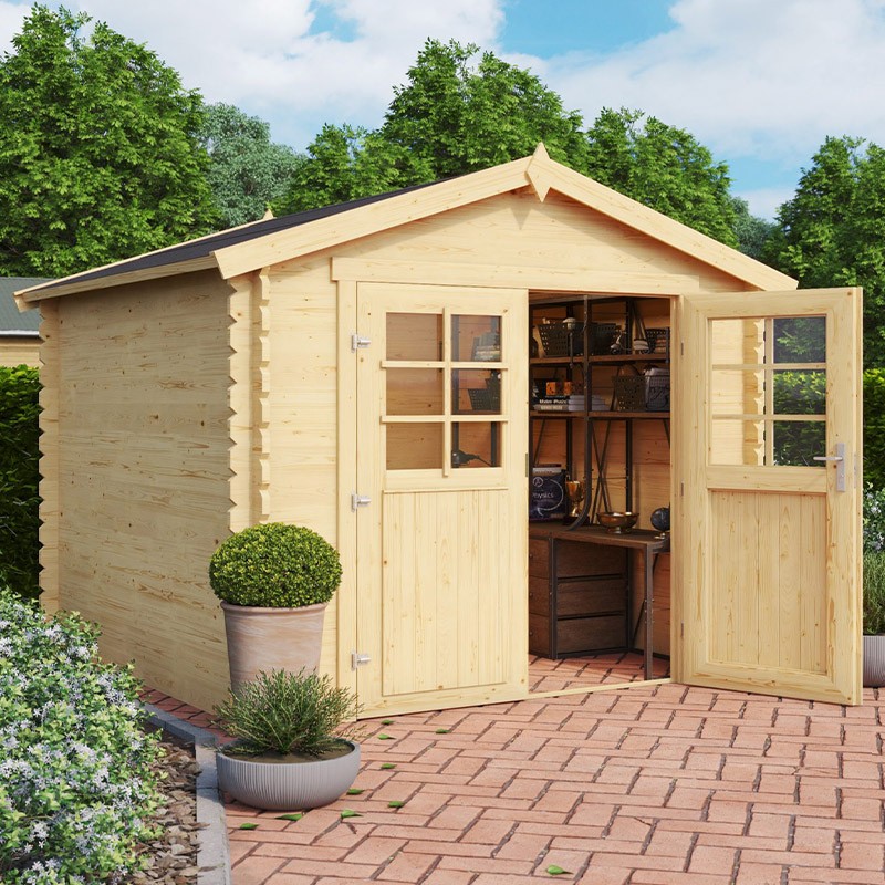 Lasita - Abri de Jardin Duty Free - Aspect Brut - 3.60 x 3.40 x 2.17 m