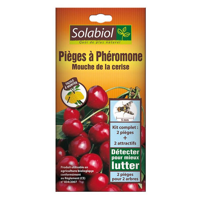 Solabiol - Piège à phéromone - Mouche de la cerise