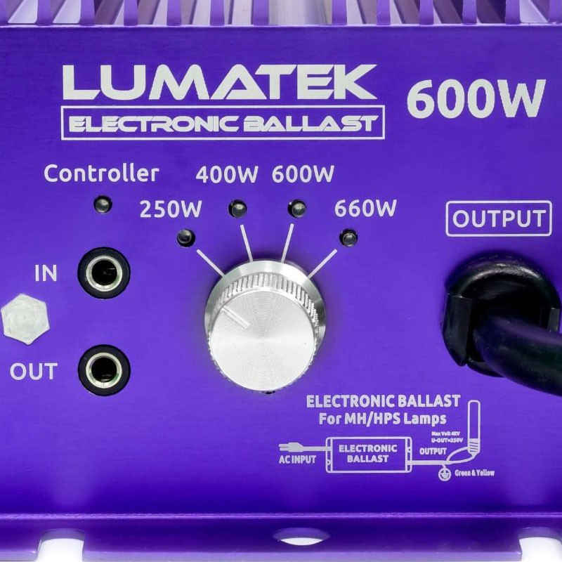 BALLAST ELECTRONIC 600W CONTROLLABLE LUMATEK