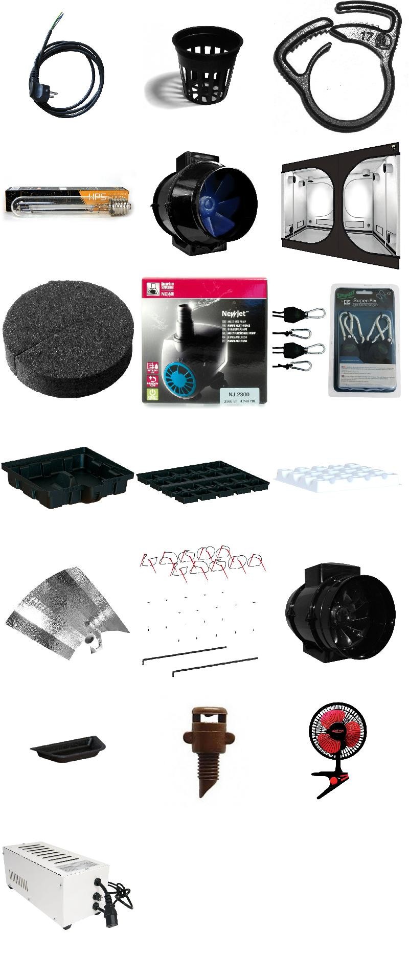 PACK chambre de culture complète BLACK BOX V1 240 X 240 AERO ECO