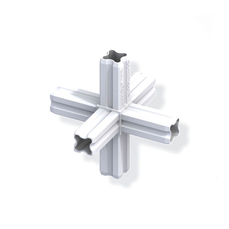 90° White Star Connector - 23.5Mm 6 Pins