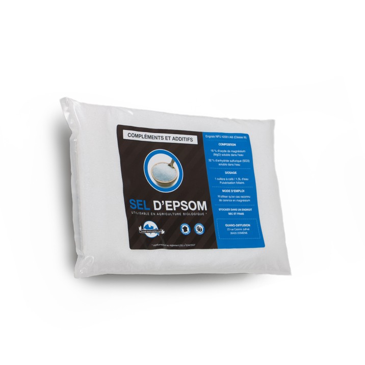 Guano Diffusion - Sel d'Epsom - 500g - Engrais magnésien bio