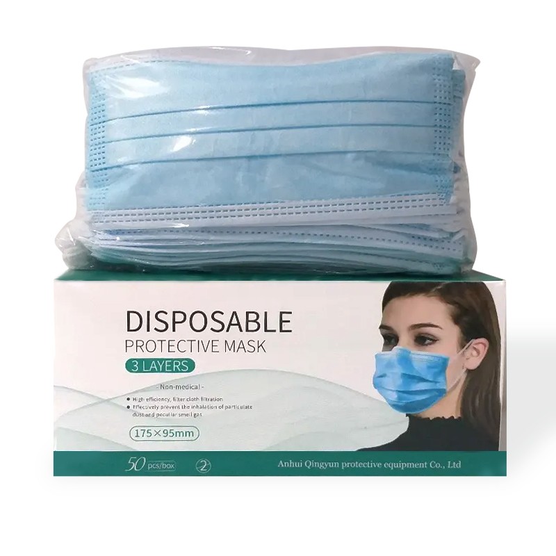 Disposable masks 3 ply - Box of 50 non-medical masks
