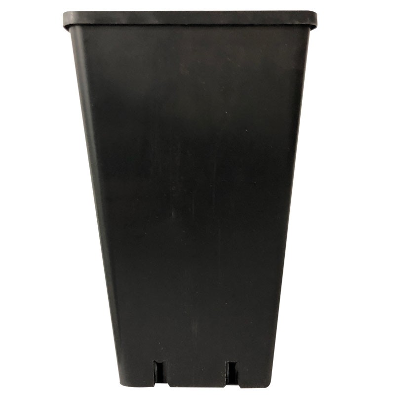 Plastic square pot black 10,5X10,5X22 1,8L x 50pcs