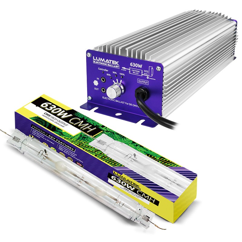 Lumatek - Kit CMH Contrôlable 630W (Ballast + Ampoule Double Ended 4200K)