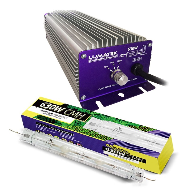 Lumatek - Kit CMH CMD Double ended 630W - Ballast + Lampe 3100K