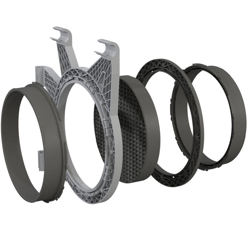 DUCTING FLANGE KIT FOR 25 MM POLES