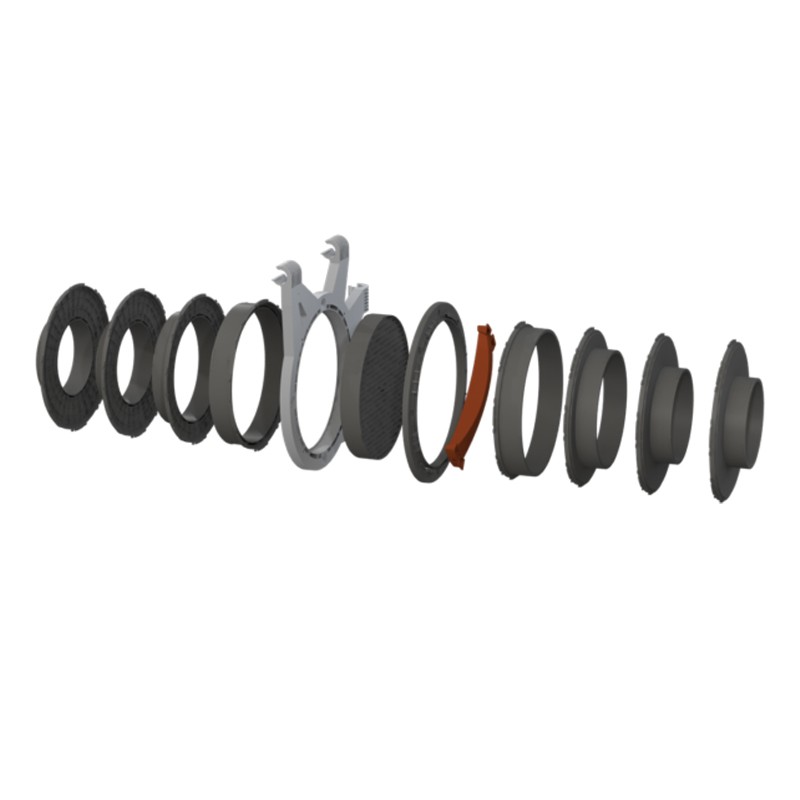 Secret Jardin - Support de flange Ducting Flange DF25 pour gaine - Barre 25mm