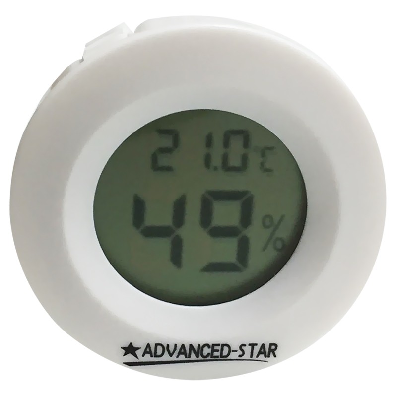 Advanced Star - Thermo-hygromètre blanc - Digital - 4,5cm