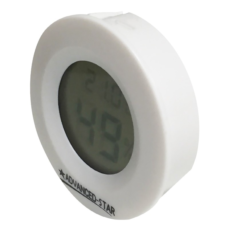 DIGITALES THERMOHYGROMETER WEISS 45MM ADVANCED STAR