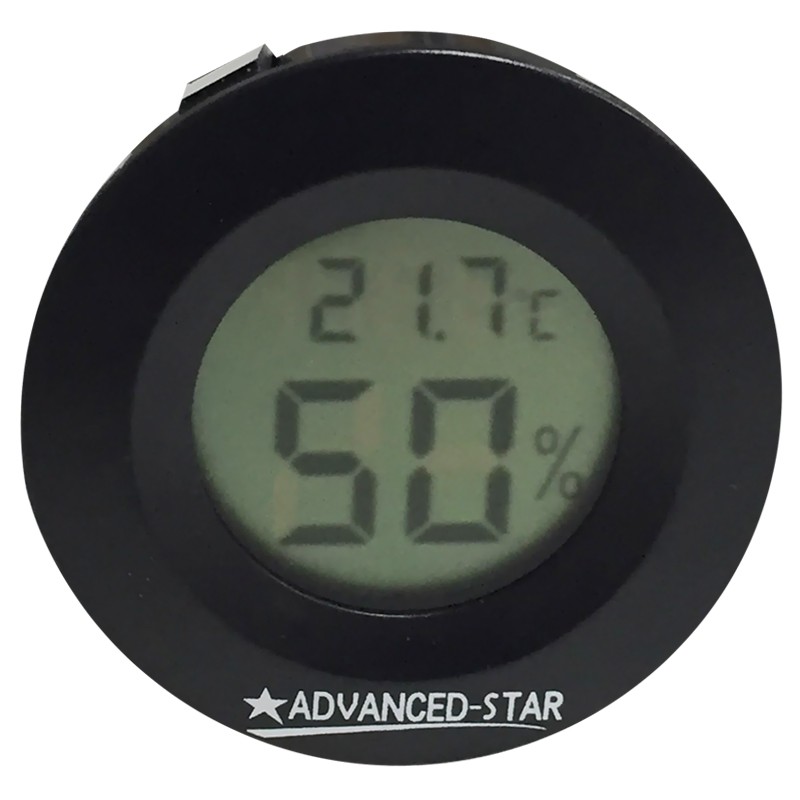 Advanced Star - Thermo-hygromètre noir - Digital - 4,5cm