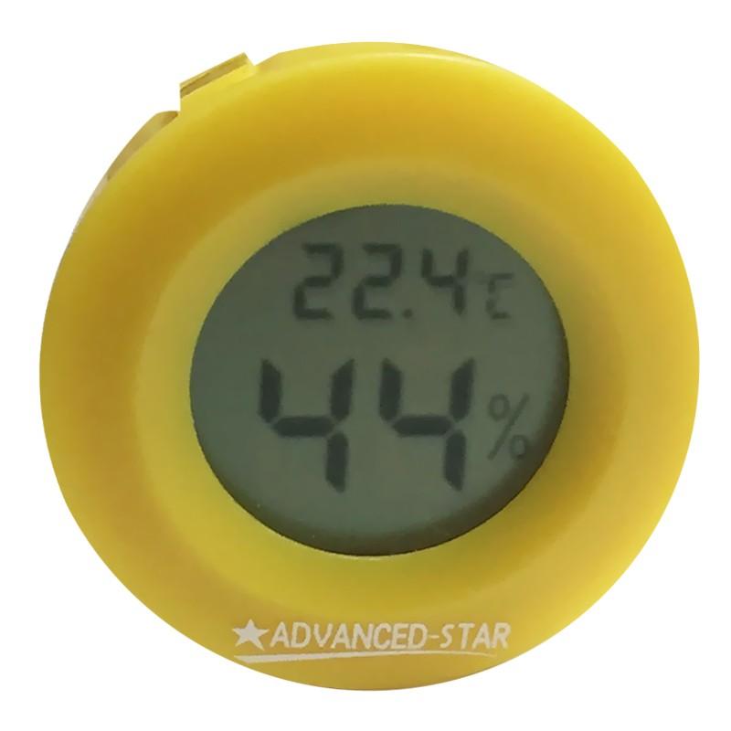 Advanced Star - Thermohygrometer gelb - Digital - 4,5cm