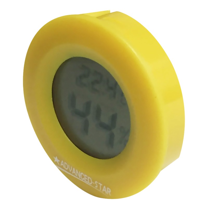 TERMOHIGRÓMETRO DIGITAL AMARILLO 45MM ADVANCED STAR