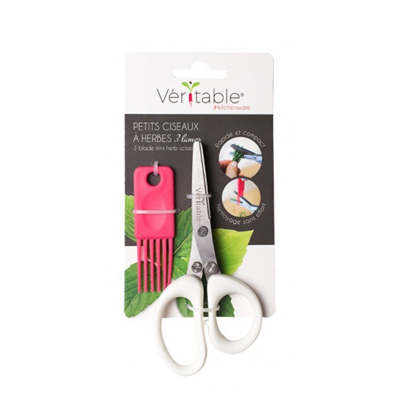 GENUINE SMALL HERBAL SCISSORS 3 BLADES