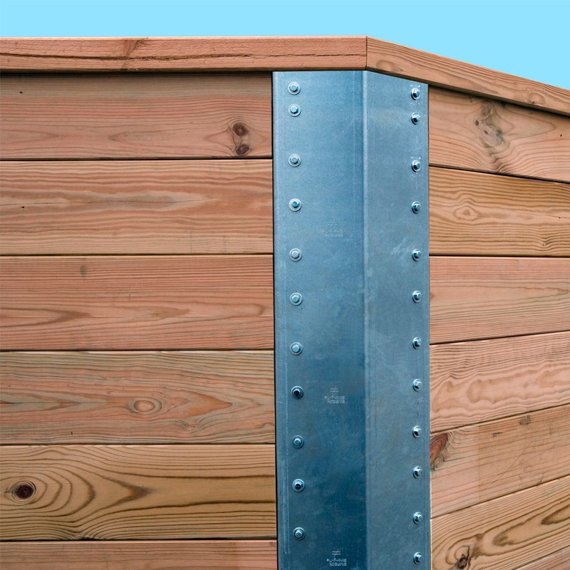 MASSIVHOLZ-POOL 593. ALLES INKLUSIVE 310X310CM