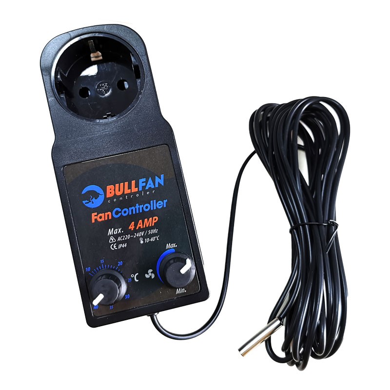 Bullfan - Fan Controller 4 Amp - Temperature and ventilation controller