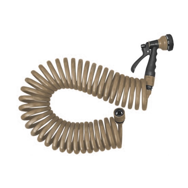Jardibric - Pistolet serpentin 15M Eva - 10mm - 2 raccords - Taupe