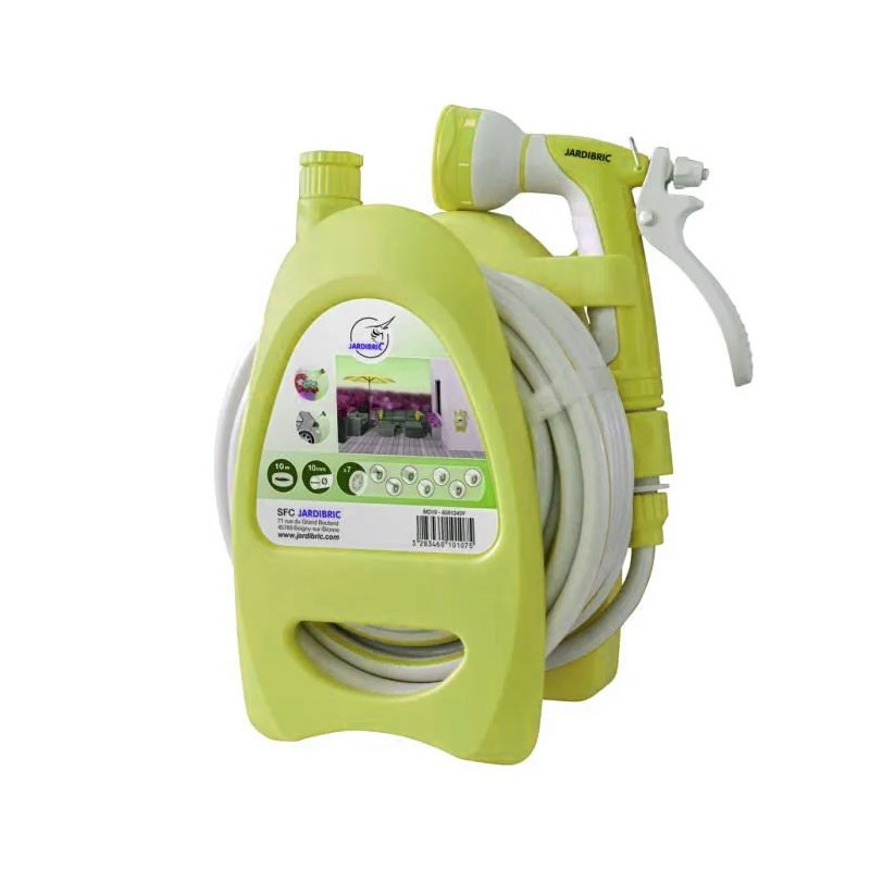  Jardibric - Mini wall-mounted reel 10M - Anise green - 10mm