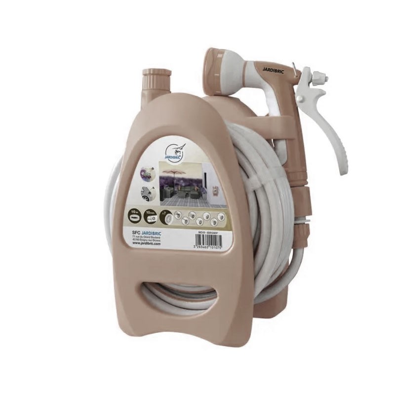  Jardibric - Mini wall-mounted wire feeder 10M - Taupe - 10mmMD19
