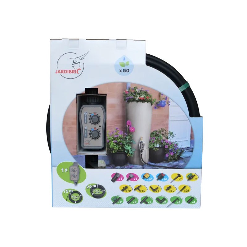 Jardibric - Kit complet avec programmateur d'arrosage