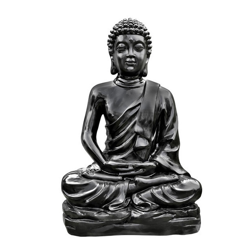 Hairie-Grandon - Kadampa Buddha statue H 96cm black waxed