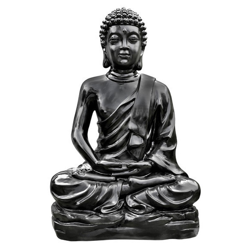 Hairie-Grandon - Kadampa Buddha statue H 150cm black waxed