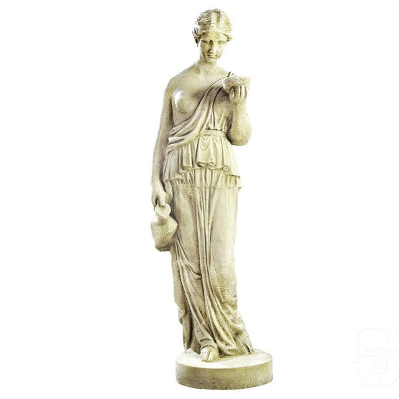 Hairie-Grandon - Statue venus à la coupe 2 - H 152cm - Patinated