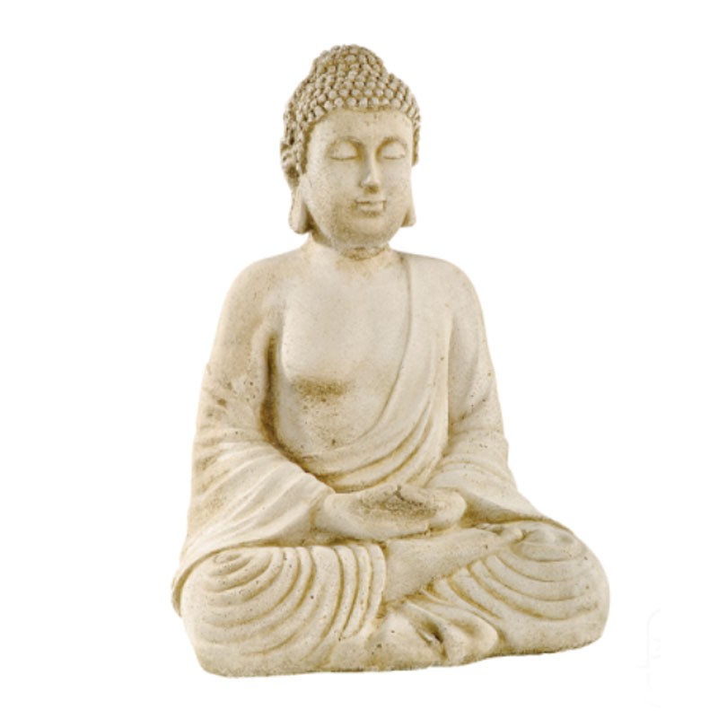Hairie-Grandon - Bouddha Hindou - H 50cm - Patiné