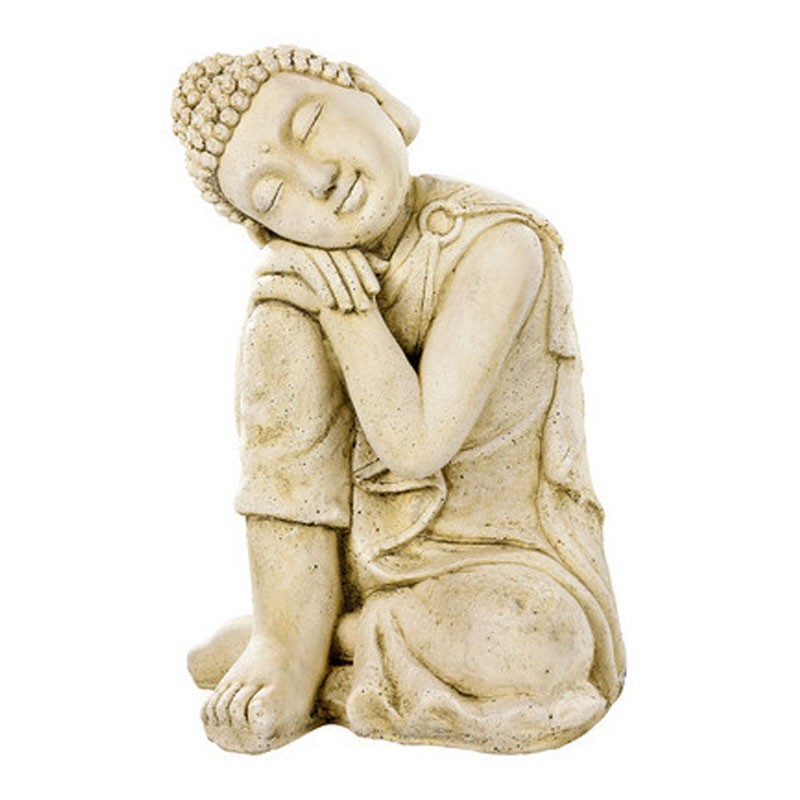 Hairie-Grandon - Thinking Buddha - H 46cm - Patinated
