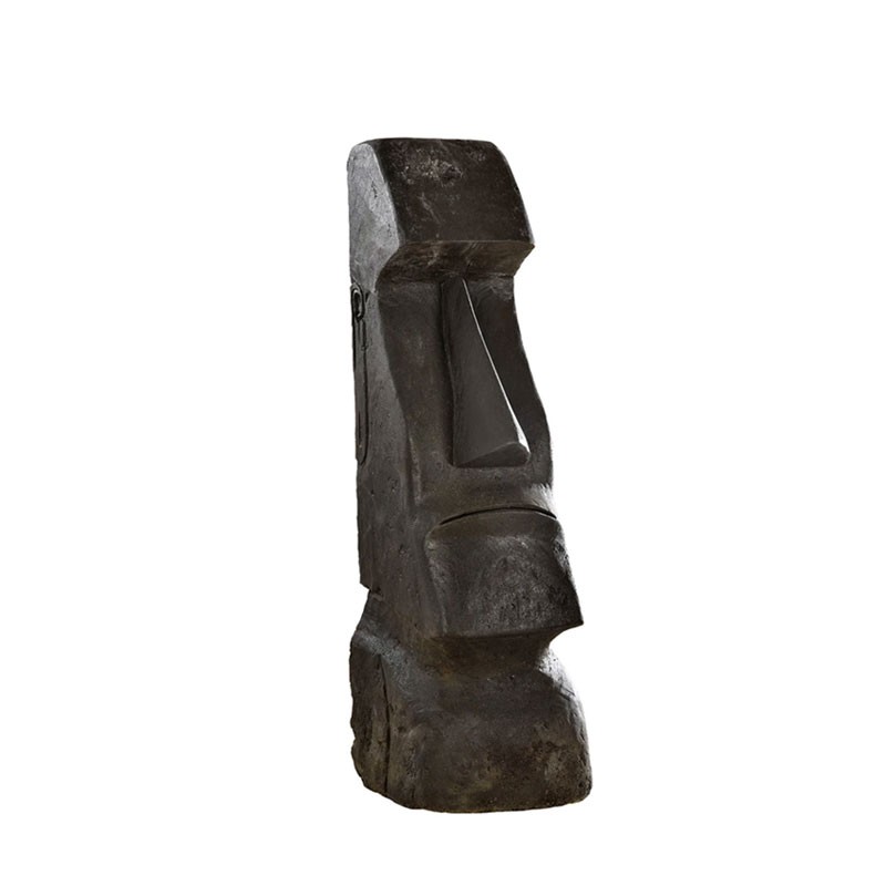 Hairie-Grandon - Statue Maori - H 80cm - Ciré noir