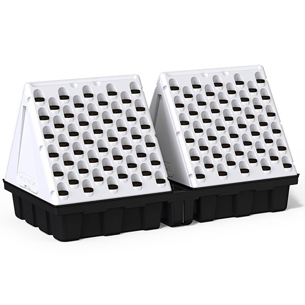 Platinium - Pyramide 200 plantes 2m2 - 100x200x100 - Système aéroponique