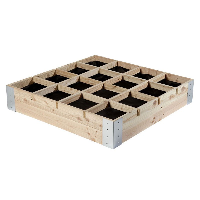 Wooden vegetable garden - Aravis Douglas - 100x100x20cm