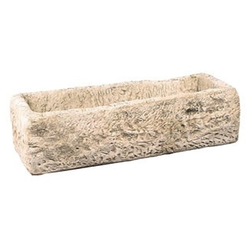 Hairie-Grandon - Rechteckige rustikale Tränke - Länge 125cm - Antik-Ton