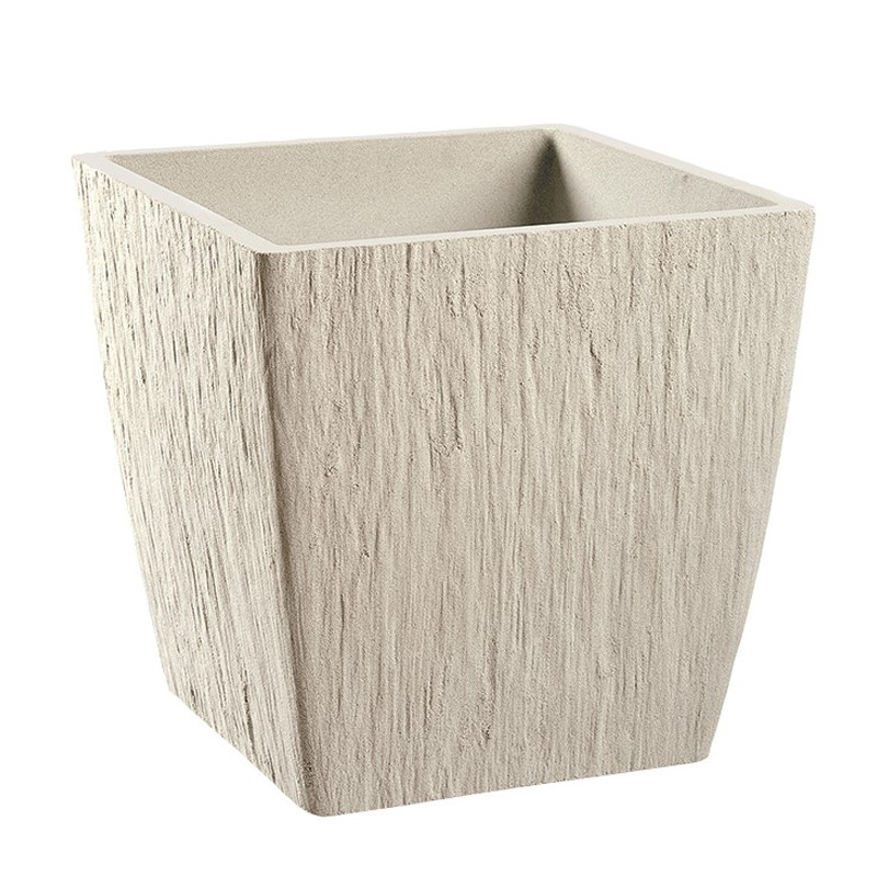 Hairie-Grandon - Paloma square vase - H 47cm - Off-white