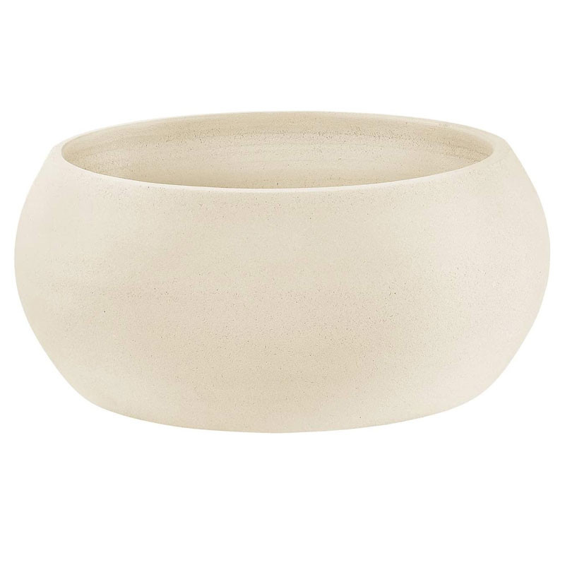 Hairie-Grandon - Vase boule nova - H 30cm - Blanc cassé