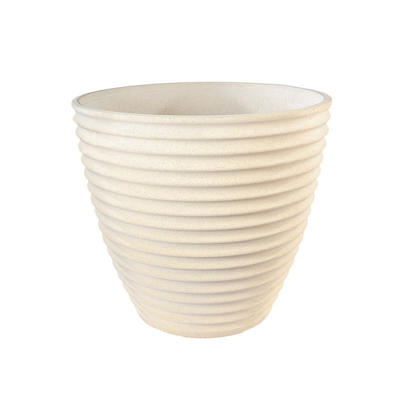 Hairie-Grandon - Vase cannelé nova - H 52cm - Blanc