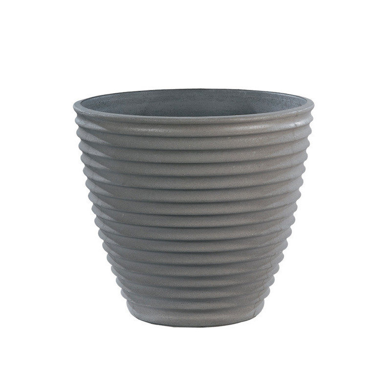 VASE CANNELE NOVA 281 TON ANTHRACITE