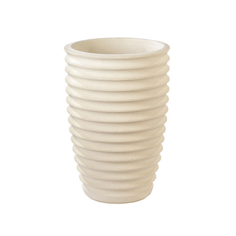 Hairie-Grandon - Vase cannelé nova 280 - H 52cm - Blanc