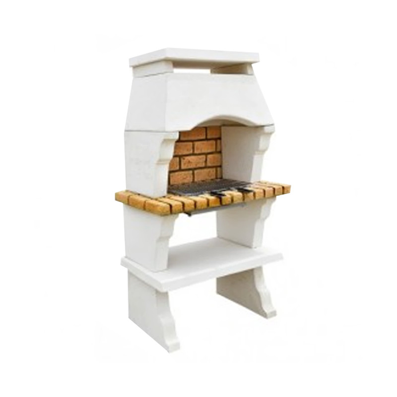Hairie-Grandon - Barbacoa deco campana - H 171cm - Blanco