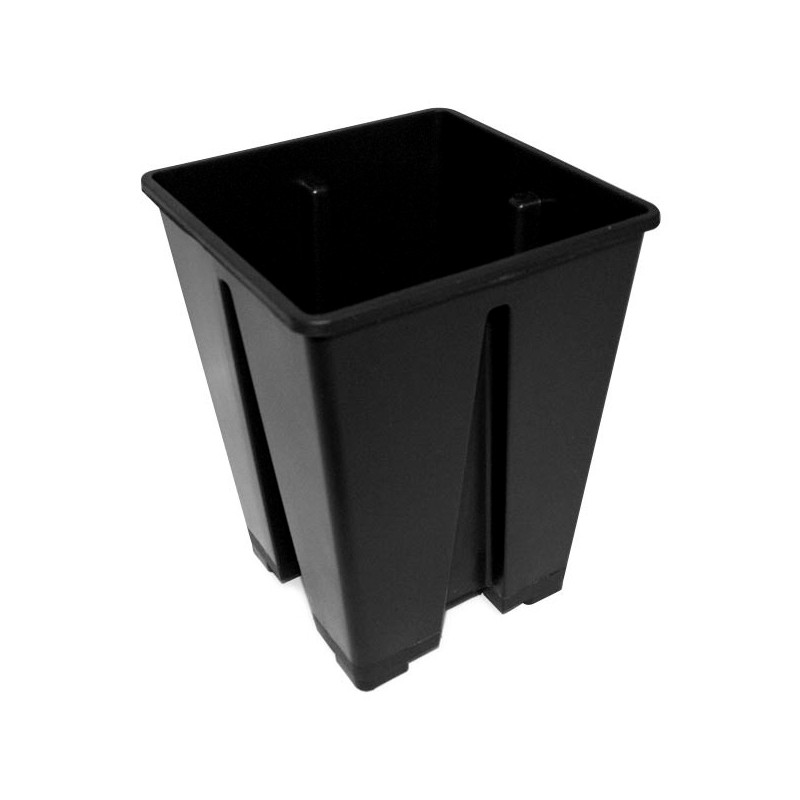 Pot carré noir 15x15x20 par 100pcs