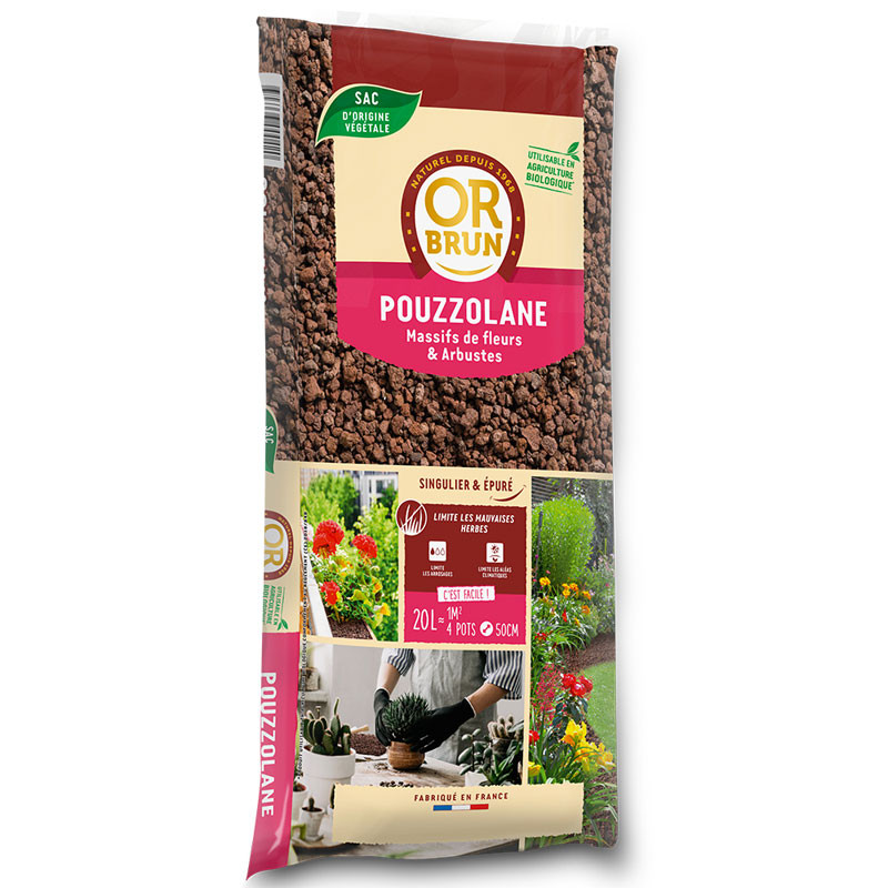 Or Brun - Pozzolan - 20L - Mulching