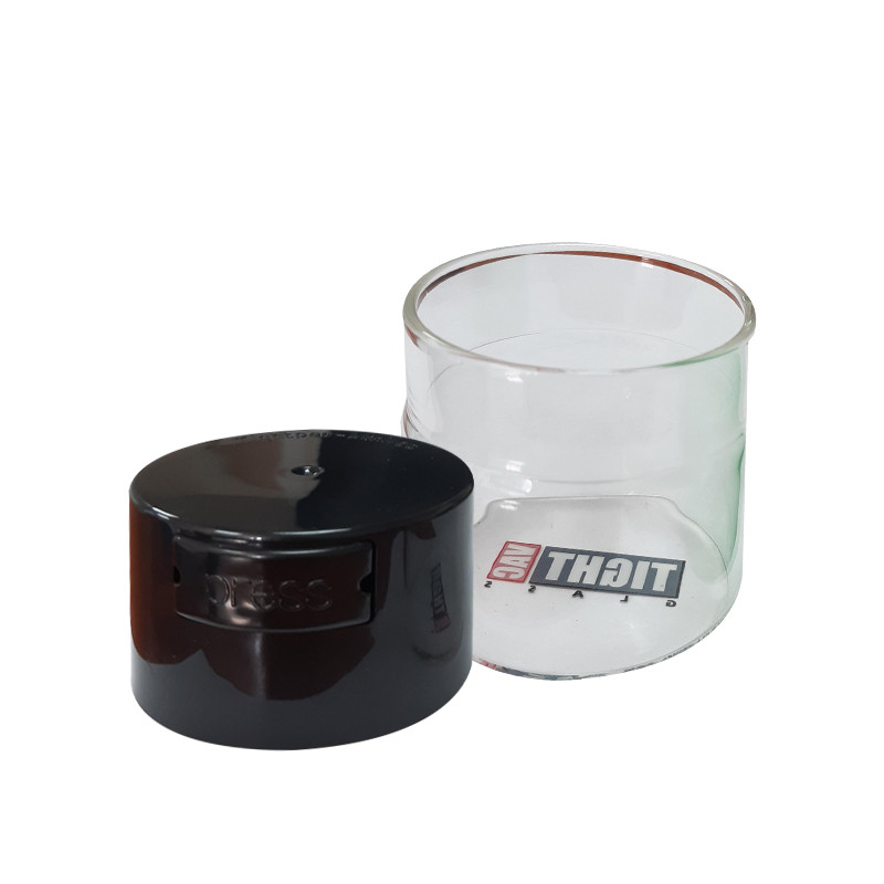 Tightpac - GlassVac - Recipiente de vácuo preto - 0,12L