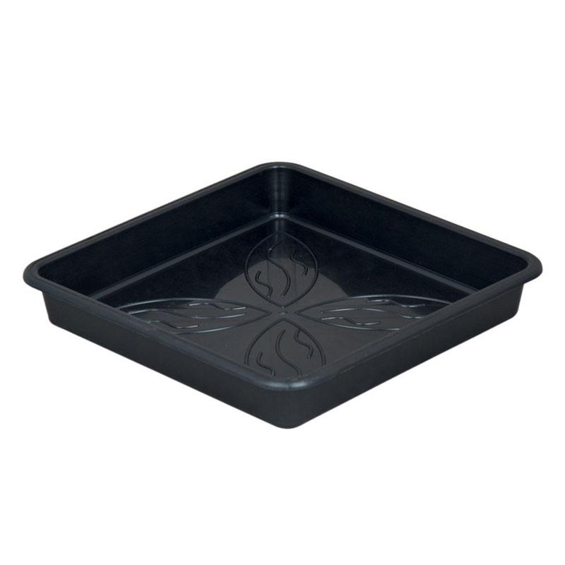Untertasse für Töpfe von 5 bis 7L carr' schwarz - 17cm