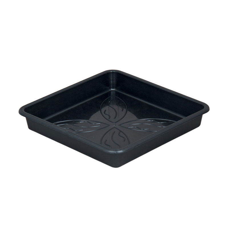 Soucoupe pour pot de 18 à 25L carré‚ noir - 29x29cm