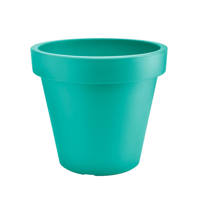 Gardenico - Metro Twist N Roll Round Pot 29cm - Turquoise