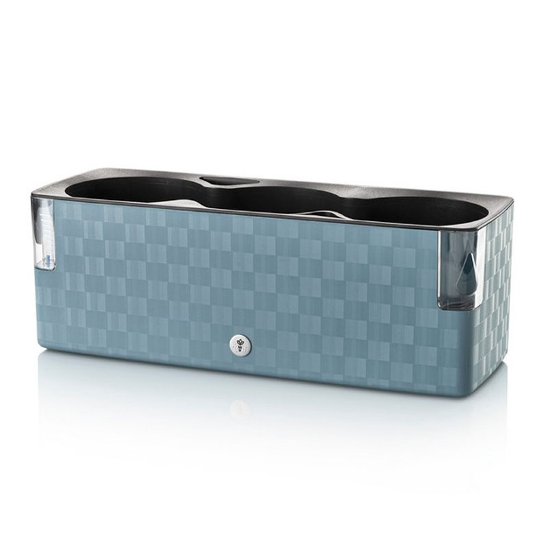  Flower Lover - Pot auto-irrigant - Cobble TRIO - Bleu acier