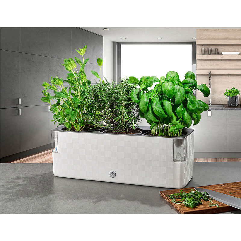  Flower Lover - Pot auto-irrigant - Cobble TRIO - Bleu acier